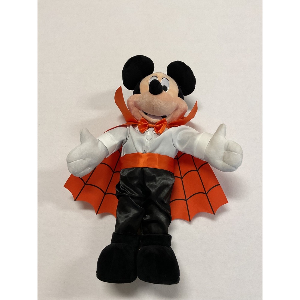 Disney Mickey Mouse Halloween Porch Greeter 23 Inch Vampire Plush Fall Decor